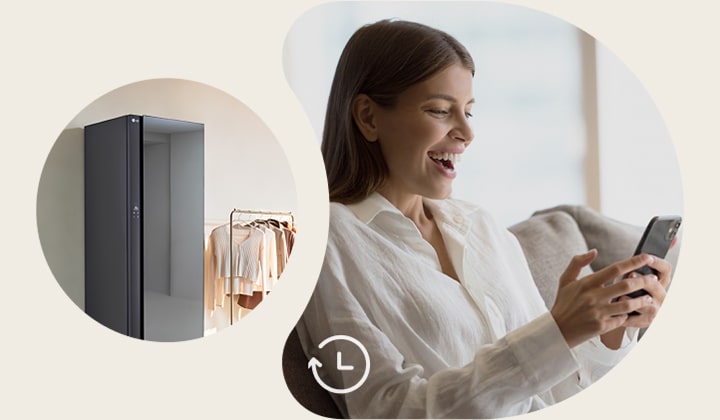 LG Styler provides reduced cycle time 	