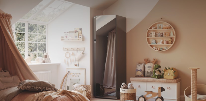 LG Styler in the bed room for kids	