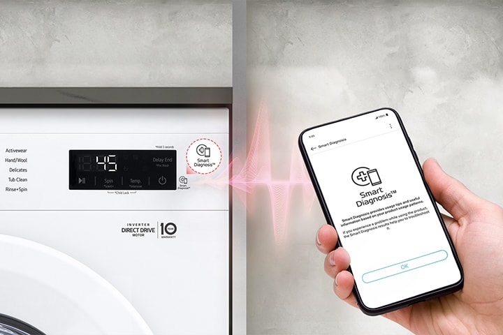 Smart Diagnostics? lets you check your phone for washing machine issues