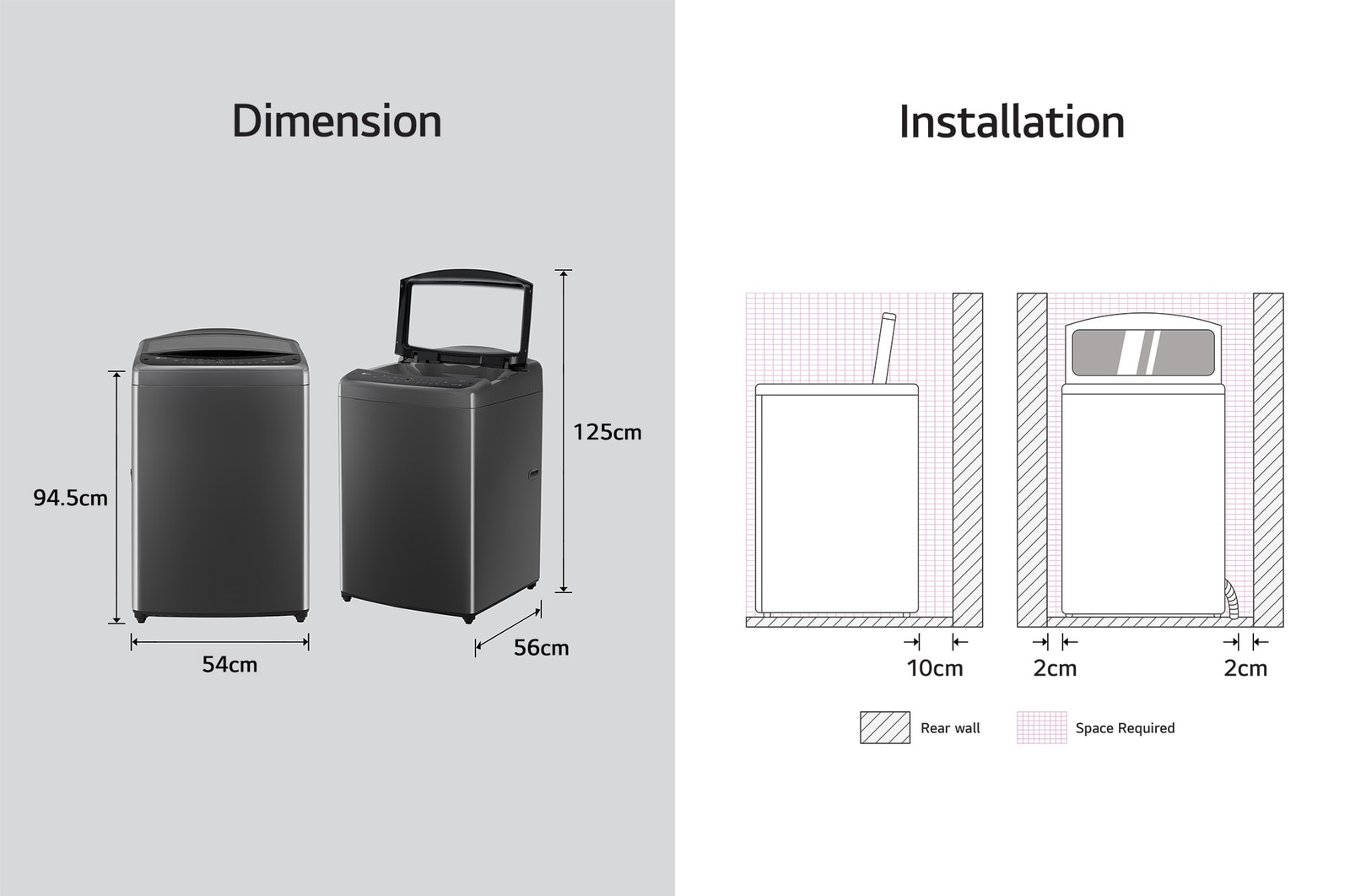 LG 11KG AIDD Inverter Motor Top Load Washing Machine, TS11BP