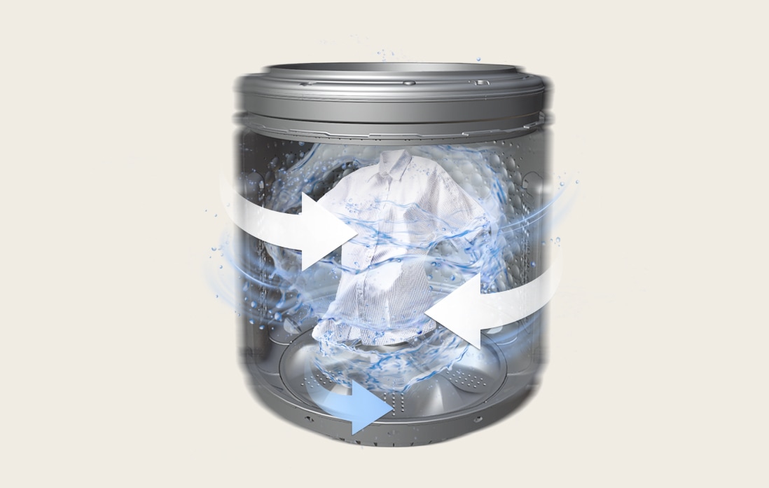 Dynamic left and right water flow of TurboDrum?	