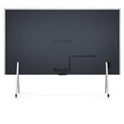 Aerial view of the ultra-slim top edge of LG OLED M4 on the stand