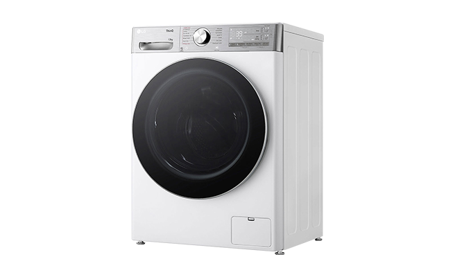 LG mosógép és LG projektor képei.	