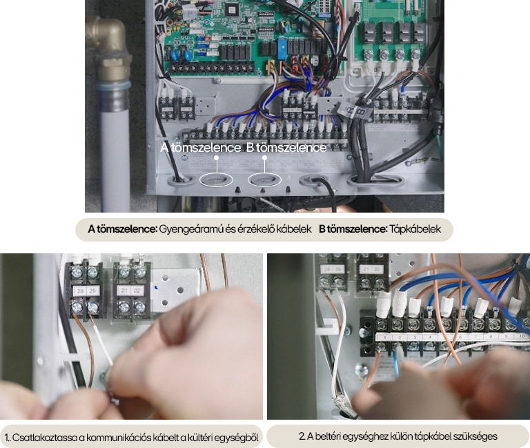 Az LG R290 Monobloc áramhoz csatlakoztatásának folyamata