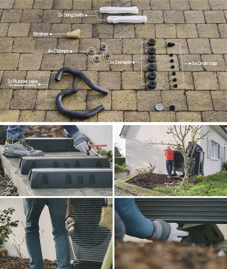 Kül?nb?z? szerszámok az LG R290 Monobloc beszereléséhez
