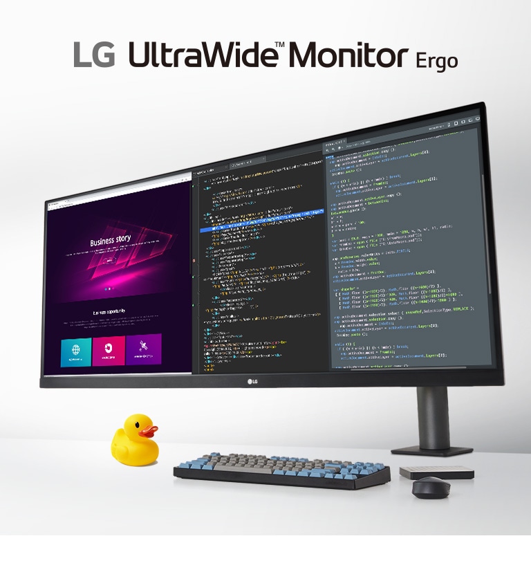 LG UltraWide Ergo monitor, LG UltraFine? Ergo kijelz? és LG UltraGear? Ergo