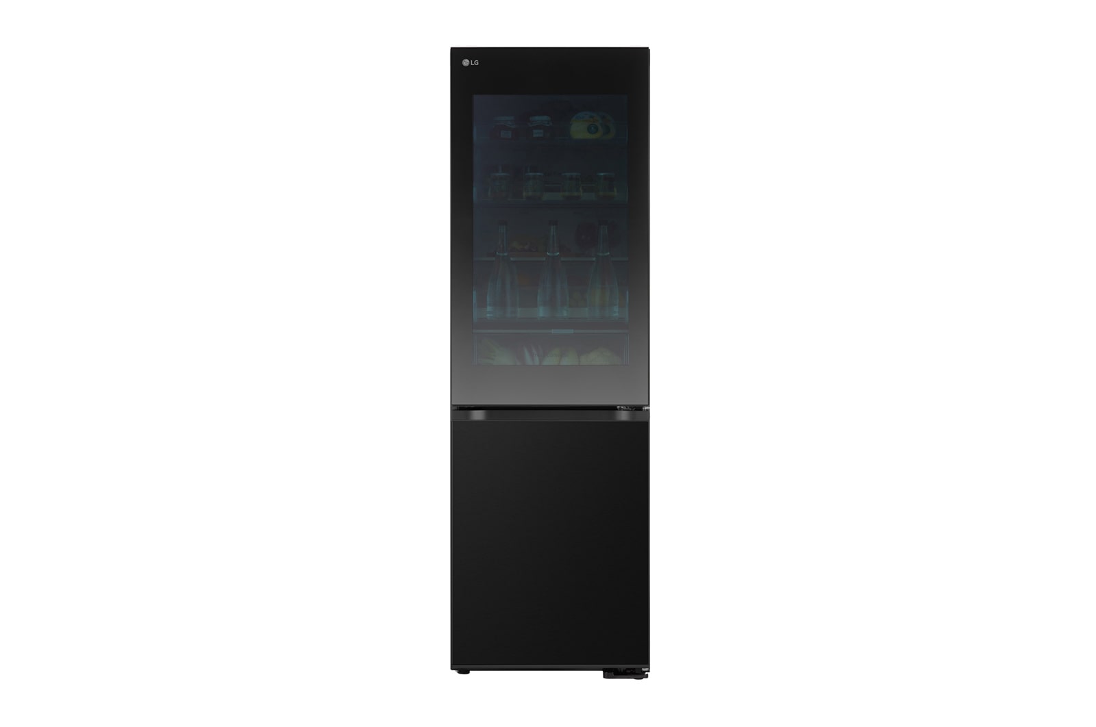 LG InstaView? alulfagyasztós h?t?szekrény, DoorCooling<sup>+</sup>? és ThinQ? technológia, 349 L kapacitás, GBG5160CEV