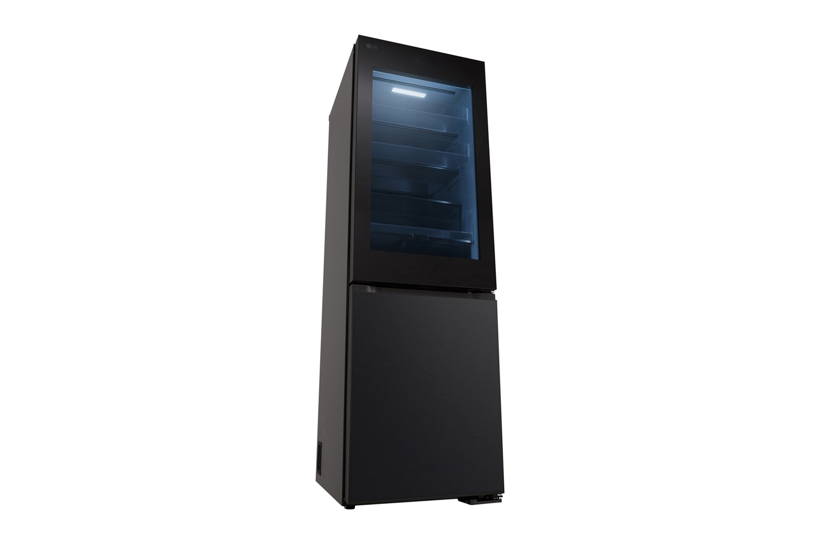 LG InstaView? alulfagyasztós h?t?szekrény, DoorCooling<sup>+</sup>? és ThinQ? technológia, 349 L kapacitás, GBG5160CEV