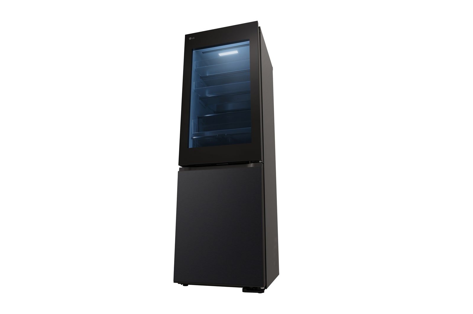 LG InstaView? alulfagyasztós h?t?szekrény, DoorCooling<sup>+</sup>? és ThinQ? technológia, 349 L kapacitás, GBG5160CEV