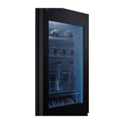 LG InstaView? alulfagyasztós h?t?szekrény, DoorCooling<sup>+</sup>? és ThinQ? technológia, 349 L kapacitás, GBG5160CEV