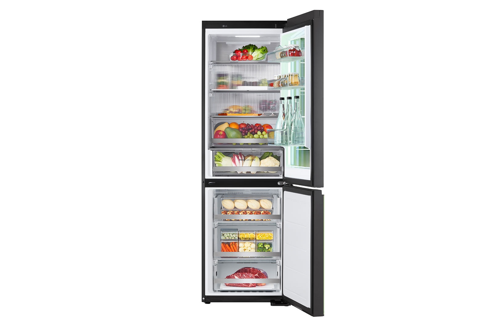 LG InstaView? MoodUP? Alulfagyasztós h?t?szekrény, ThinQ? technológia, 352L kapacitás, GBG719MDNN