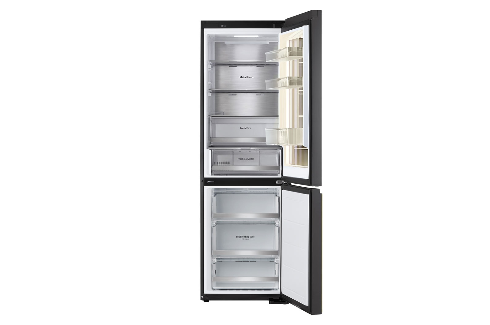 LG InstaView? MoodUP? Alulfagyasztós h?t?szekrény, ThinQ? technológia, 352L kapacitás, GBG719MDNN