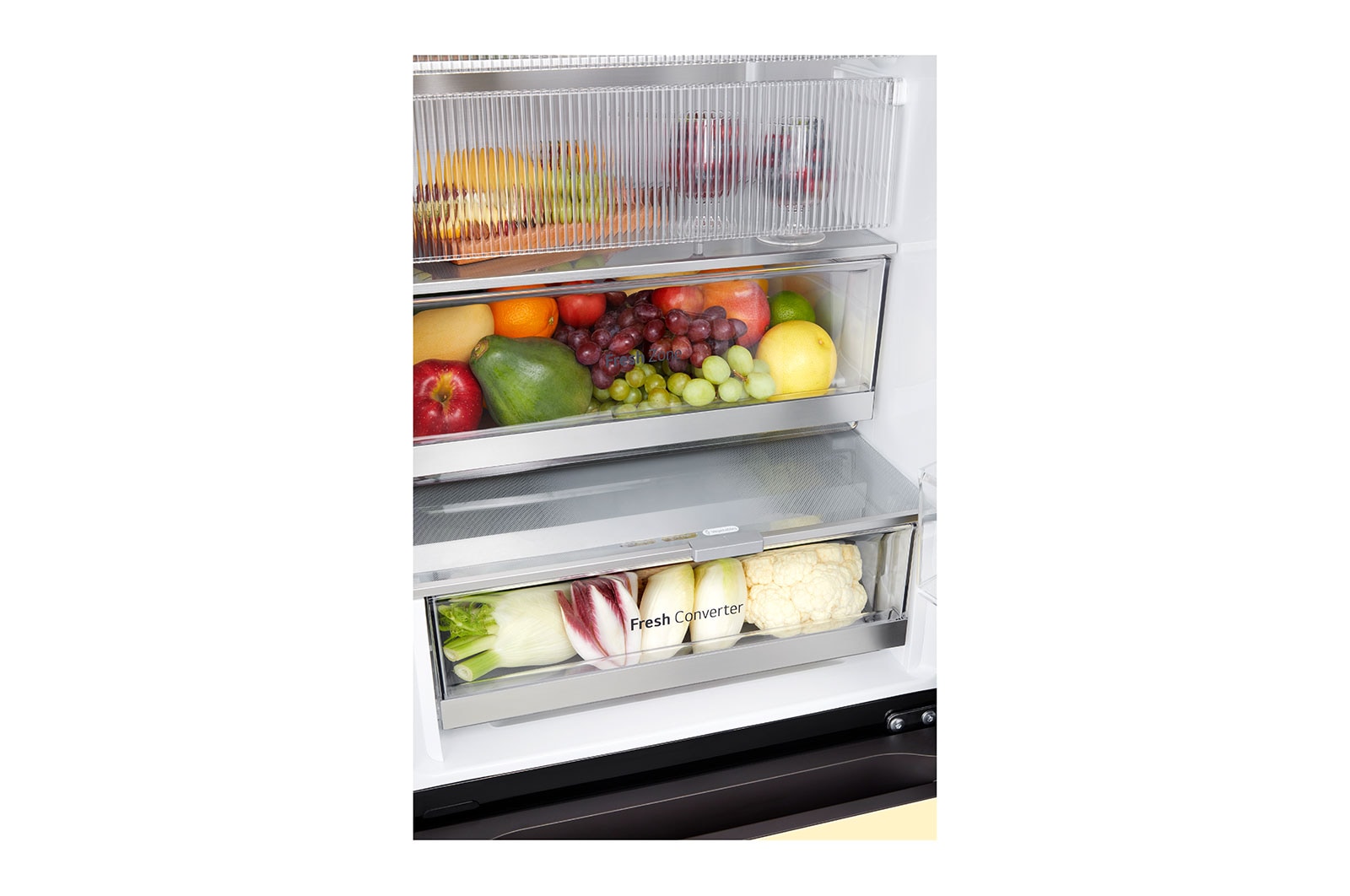 LG InstaView? MoodUP? Alulfagyasztós h?t?szekrény, ThinQ? technológia, 352L kapacitás, GBG719MDNN