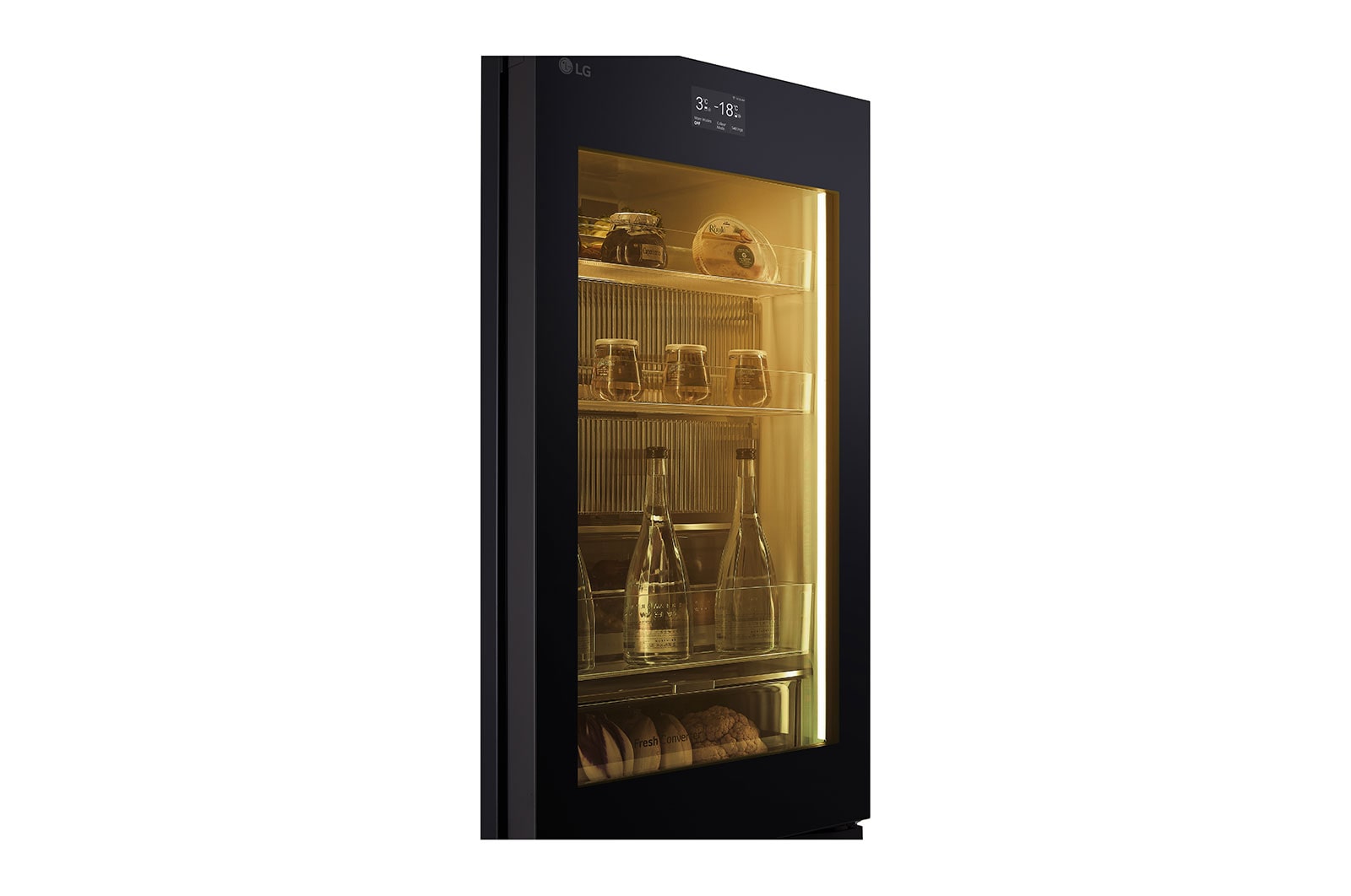 LG InstaView? MoodUP? Alulfagyasztós h?t?szekrény, ThinQ? technológia, 352L kapacitás, GBG719MDNN