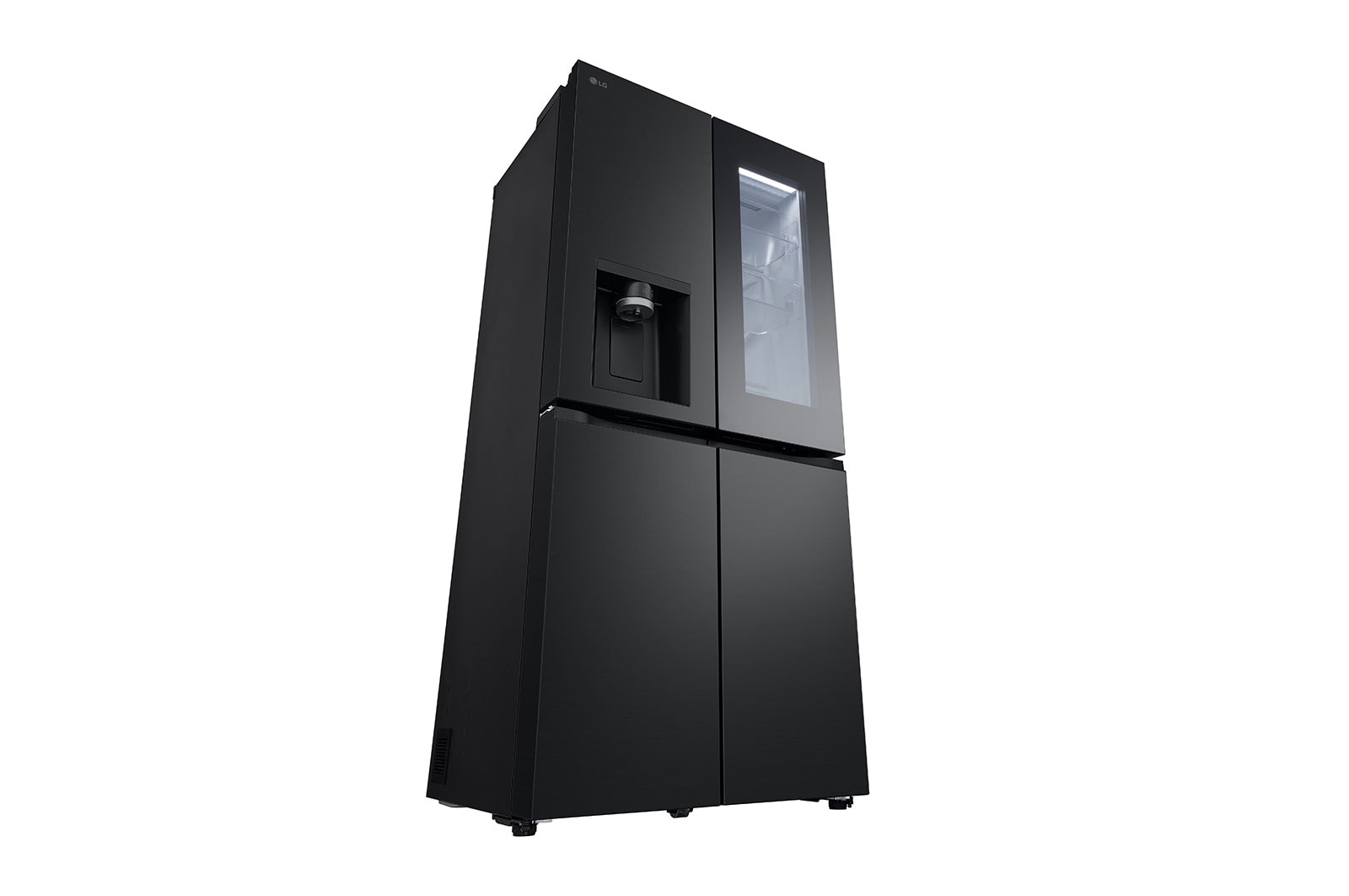 LG InstaView ? Négyajtós h?t?szekrény, DoorCooling?? és ThinQ? technológia, 508L kapacitás, GMG860EPBE