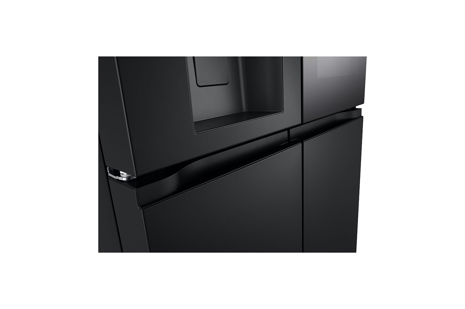 LG InstaView ? Négyajtós h?t?szekrény, DoorCooling?? és ThinQ? technológia, 508L kapacitás, GMG860EPBE