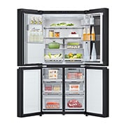 LG InstaView ? Négyajtós h?t?szekrény, DoorCooling?? és ThinQ? technológia, 508L kapacitás, GMG860EPBE