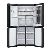 LG InstaView ? Négyajtós h?t?szekrény, DoorCooling?? és ThinQ? technológia, 508L kapacitás, GMG860EPBE
