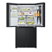 LG InstaView ? Négyajtós h?t?szekrény, DoorCooling?? és ThinQ? technológia, 508L kapacitás, GMG860EPBE
