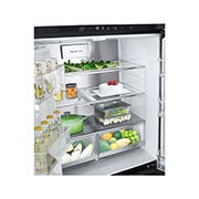 LG InstaView ? Négyajtós h?t?szekrény, DoorCooling?? és ThinQ? technológia, 508L kapacitás, GMG860EPBE