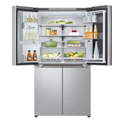 LG InstaView? Négyajtós h?t?szekrény DoorCooling??, Craft Ice? és ThinQ? technológia, 638L kapacitás, GMG960MBEE