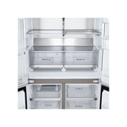 LG InstaView? Négyajtós h?t?szekrény DoorCooling??, Craft Ice? és ThinQ? technológia, 638L kapacitás, GMG960MBEE
