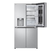 LG InstaView? Négyajtós h?t?szekrény DoorCooling??, Craft Ice? és ThinQ? technológia, 638L kapacitás, GMG960MBEE