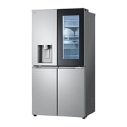 LG InstaView? Négyajtós h?t?szekrény DoorCooling??, Craft Ice? és ThinQ? technológia, 638L kapacitás, GMG960MBEE