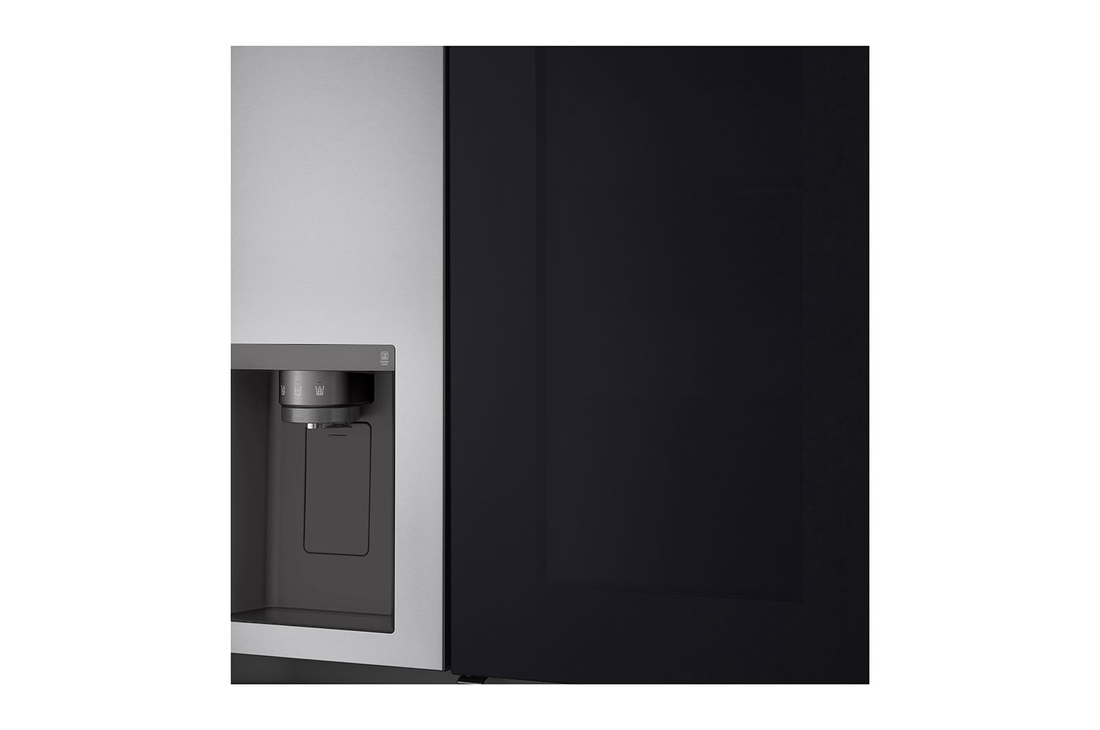 LG InstaView Door-in-Door? Side-by-Side h?t?szekrény DoorCooling<sup>+</sup>? és ThinQ? technológia, 635L kapacitás, GSXV80PZLE