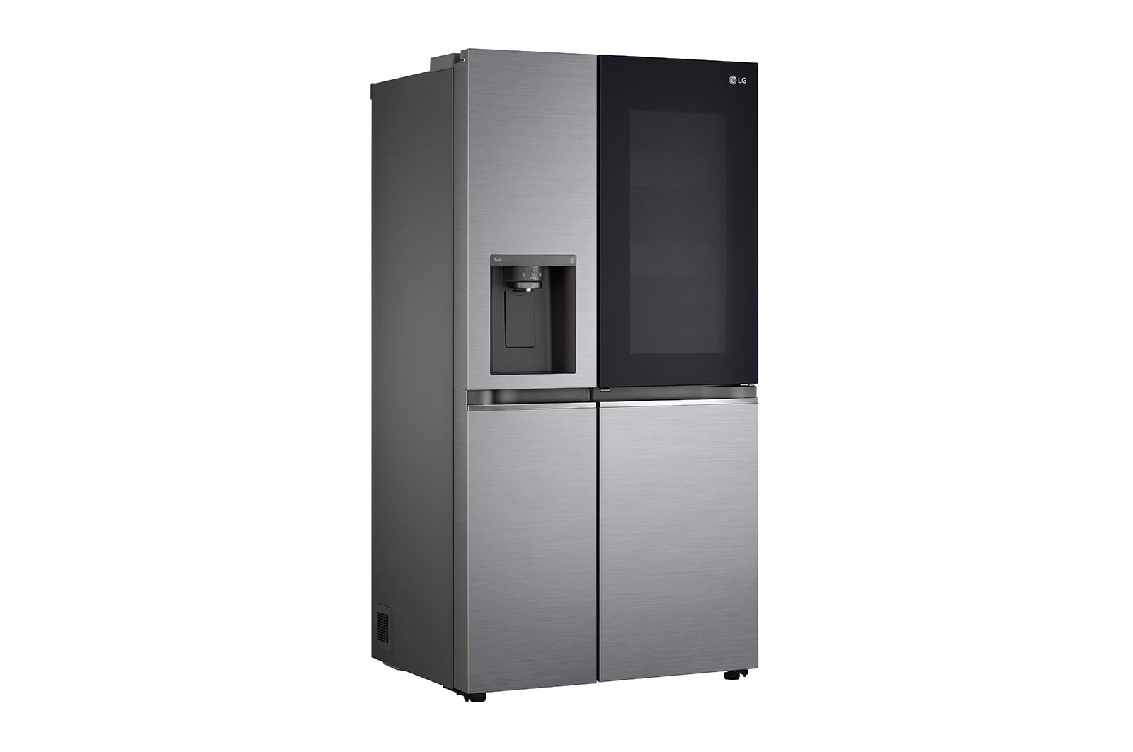 LG InstaView Door-in-Door? Side-by-Side h?t?szekrény DoorCooling<sup>+</sup>? és ThinQ? technológia, 635L kapacitás, GSXV80PZLE