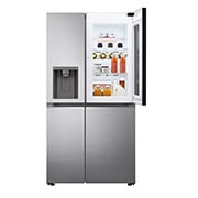 LG InstaView Door-in-Door? Side-by-Side h?t?szekrény DoorCooling<sup>+</sup>? és ThinQ? technológia, 635L kapacitás, GSXV80PZLE
