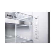 LG InstaView Door-in-Door? Side-by-Side h?t?szekrény DoorCooling+?, Craft Ice? és ThinQ? technológia, 635L kapacitás, GSXV90MCDE