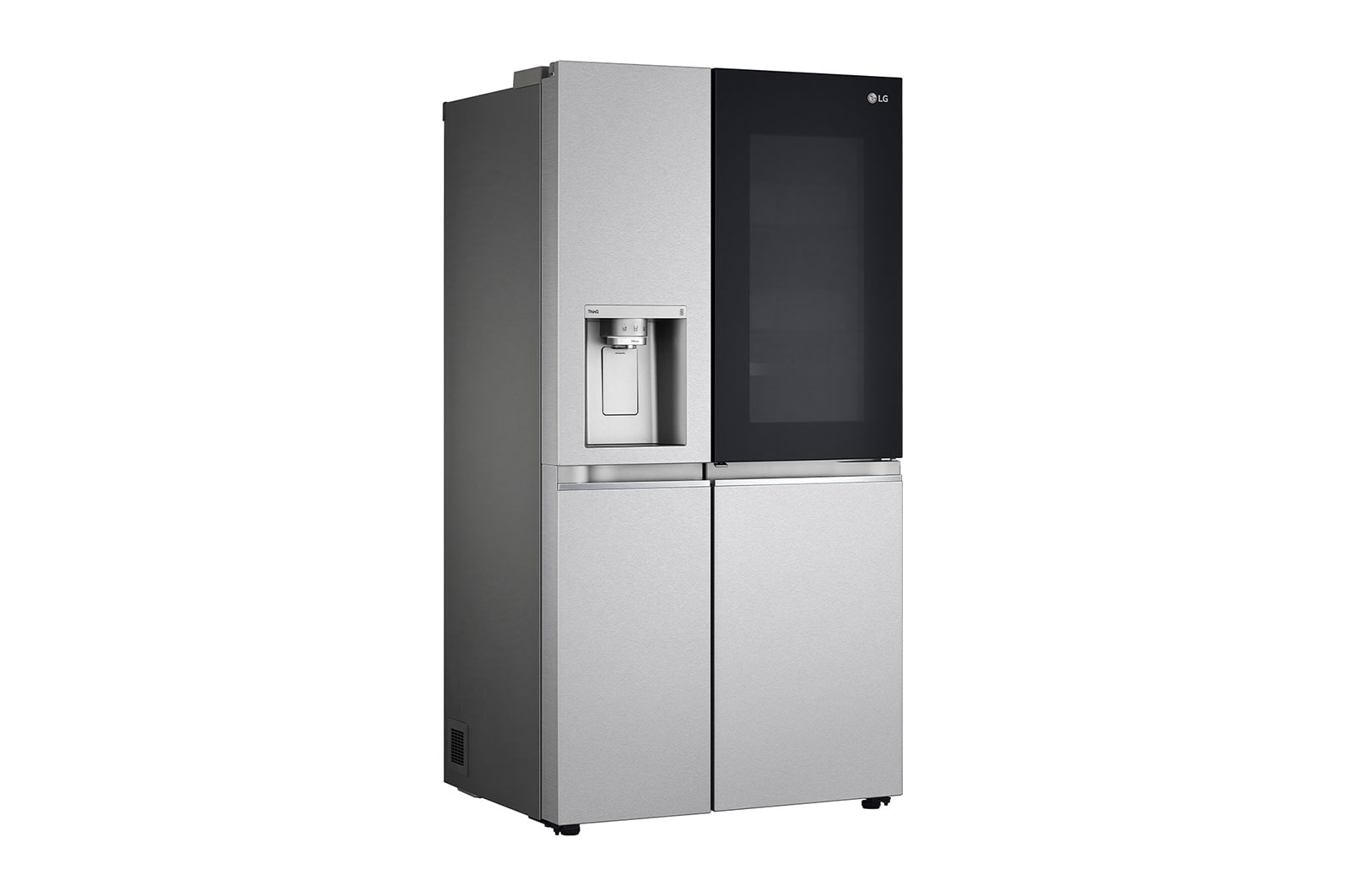 LG InstaView Door-in-Door? Side-by-Side h?t?szekrény DoorCooling<sup>+</sup>? és ThinQ? technológia, 635L kapacitás, GSXV91MBAE