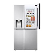 LG InstaView Door-in-Door? Side-by-Side h?t?szekrény DoorCooling<sup>+</sup>? és ThinQ? technológia, 635L kapacitás, GSXV91MBAE