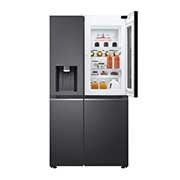 LG InstaView Door-in-Door? Side-by-Side h?t?szekrény DoorCooling<sup>+</sup>? és ThinQ? technológia, 635L kapacitás, GSXV91MCAE