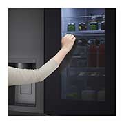 LG InstaView Door-in-Door? Side-by-Side h?t?szekrény DoorCooling<sup>+</sup>? és ThinQ? technológia, 635L kapacitás, GSXV91MCAE