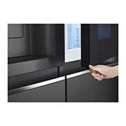 LG InstaView Door-in-Door? Side-by-Side h?t?szekrény DoorCooling<sup>+</sup>? és ThinQ? technológia, 635L kapacitás, GSXV91MCAE