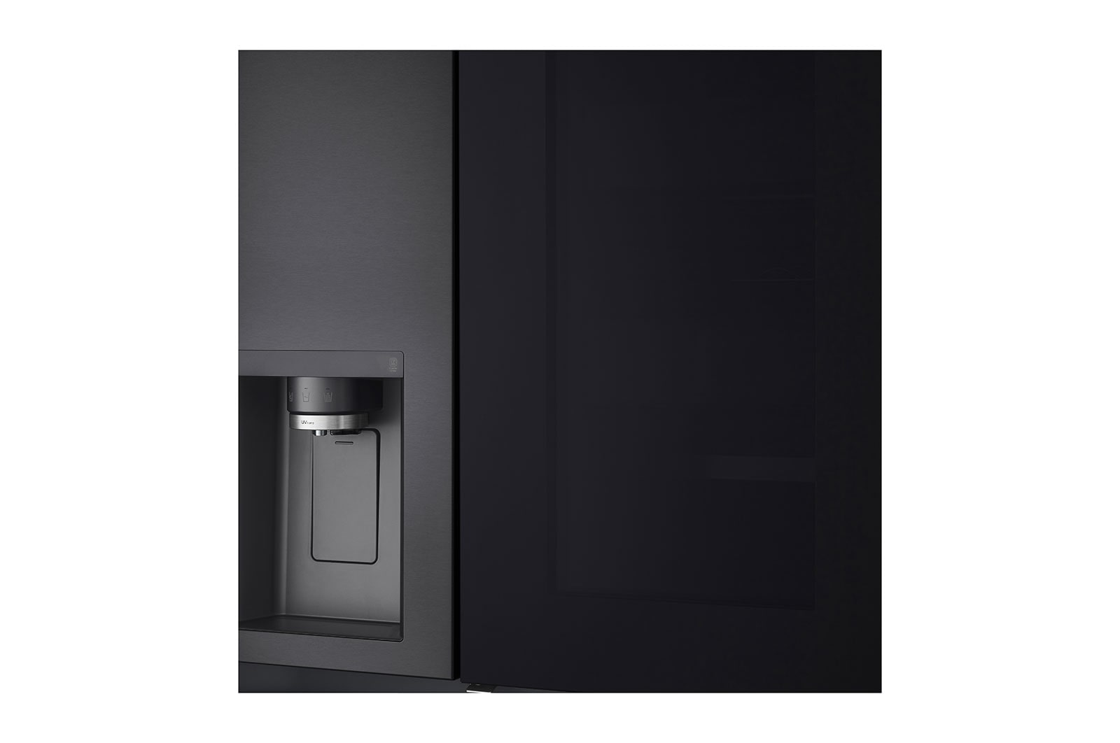 LG InstaView Door-in-Door? Side-by-Side h?t?szekrény DoorCooling<sup>+</sup>? és ThinQ? technológia, 635L kapacitás, GSXV91MCAE