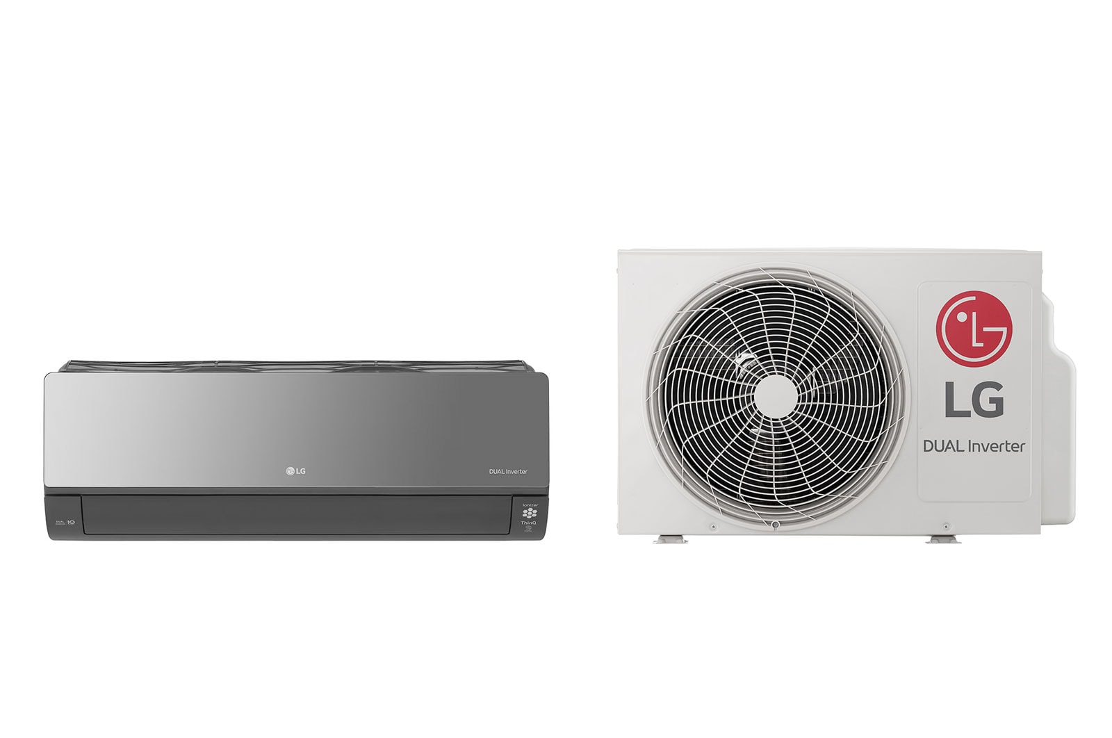 LG Stílusos ARTCOOL Mirror légkondicionáló UVnano? technológiával, DUAL Inverter kompresszorral, H?tés: 3500 W/ F?tés: 4000 W, AC12BK