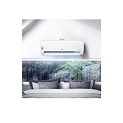 LG DUALCOOL & PURE légkondicionáló légtisztítással, légsz?r? funkcióval, új DUAL Inverter kompresszorral (10 év garancia), wi-fi vezérléssel, R32, 3,5 kW,fehér, AP12RK