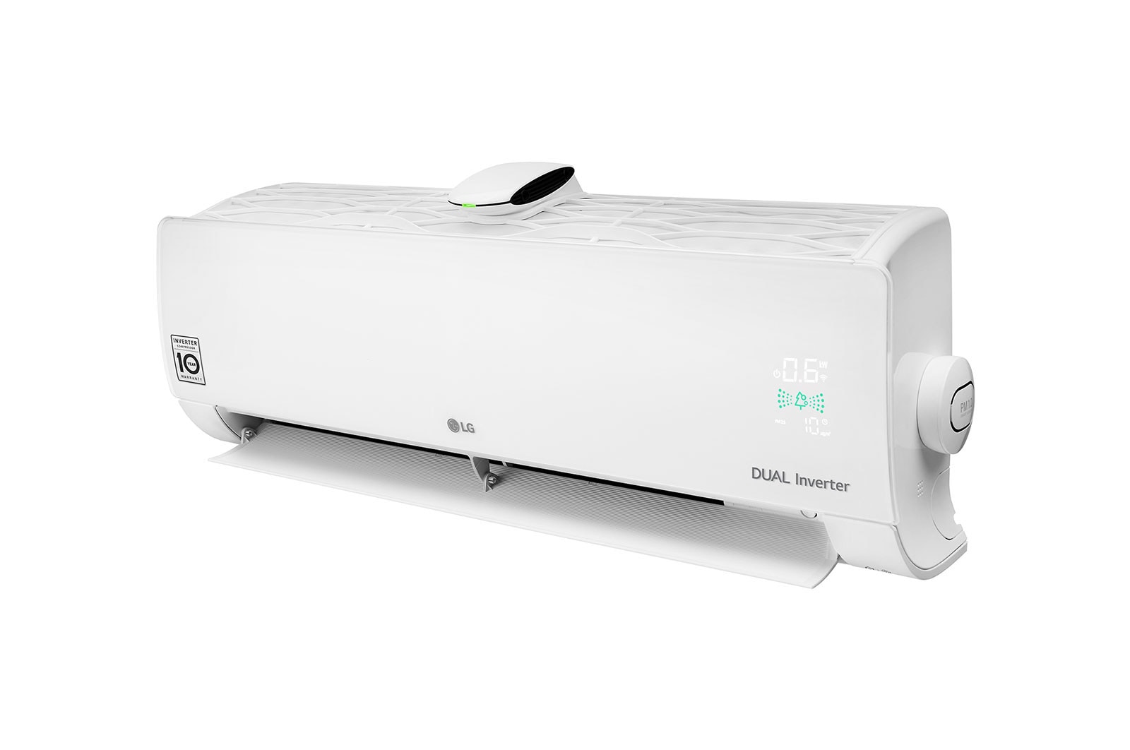 LG DUALCOOL & PURE légkondicionáló légtisztítással, légsz?r? funkcióval, új DUAL Inverter kompresszorral (10 év garancia), wi-fi vezérléssel, R32, 3,5 kW,fehér, AP12RK