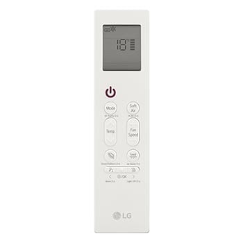 LG légkondicionáló távirányítója kijelz?vel és gombokkal