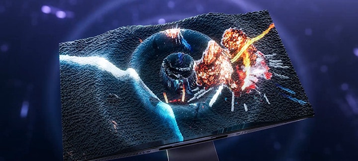 Egy videó, amely a világ els? Dual-Mode és Pixel Sound funkcióját illusztrálja az OLED gaming monitor termékcsaládban.