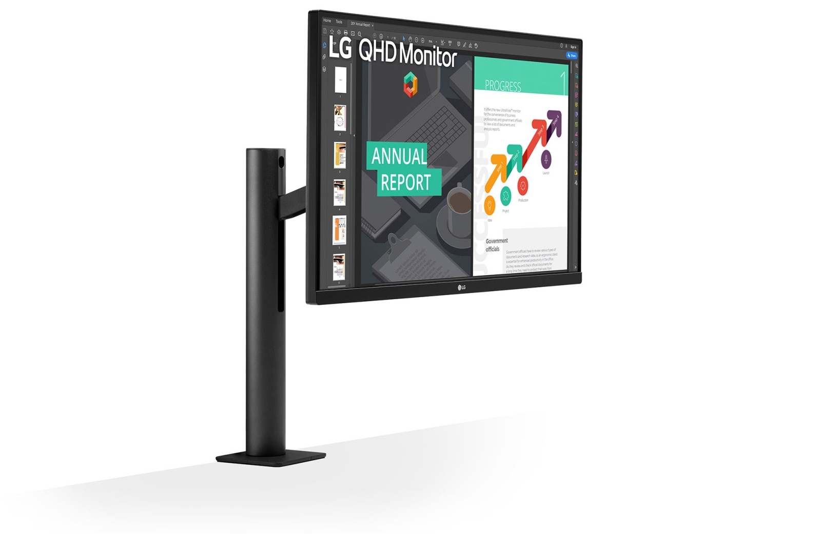 LG 27'' méret? QHD IPS monitor HDR10-zel és AMD FreeSync? technológiával, 27QN880-B