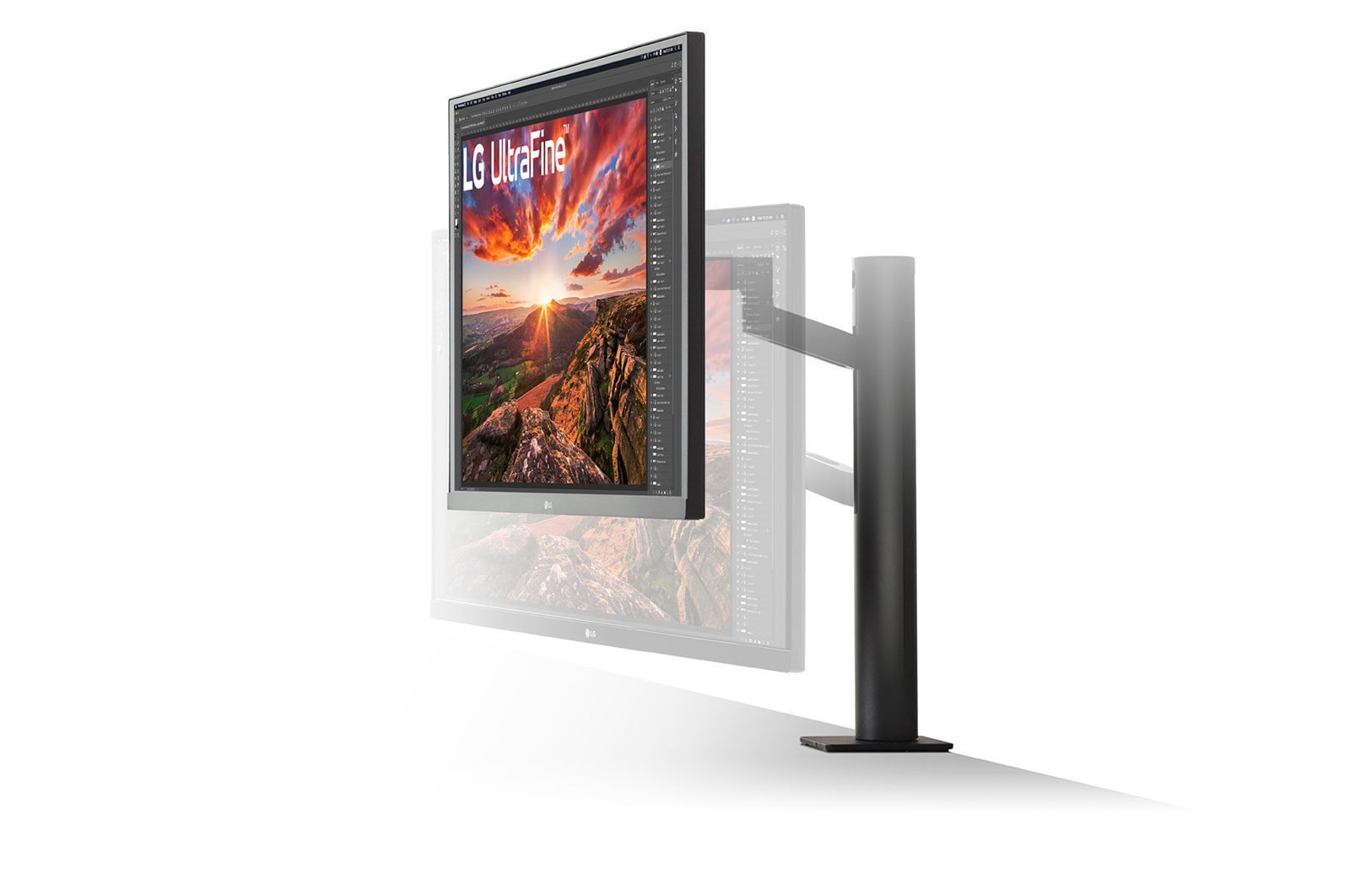 LG 27" méret? UltraFine? UHD IPS HDR monitor USB-C csatlakozóval és Ergo állvánnyal , 27UN880-B