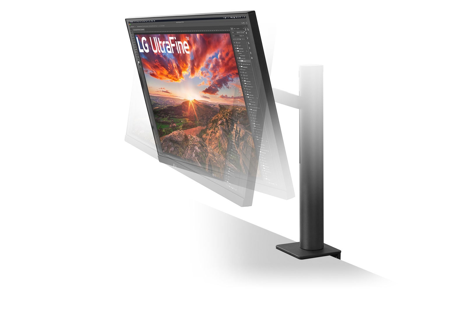 LG 27" méret? UltraFine? UHD IPS HDR monitor USB-C csatlakozóval és Ergo állvánnyal , 27UN880-B