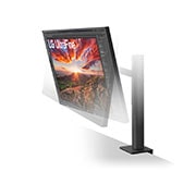 LG 27" méret? UltraFine? UHD IPS HDR monitor USB-C csatlakozóval és Ergo állvánnyal , 27UN880-B