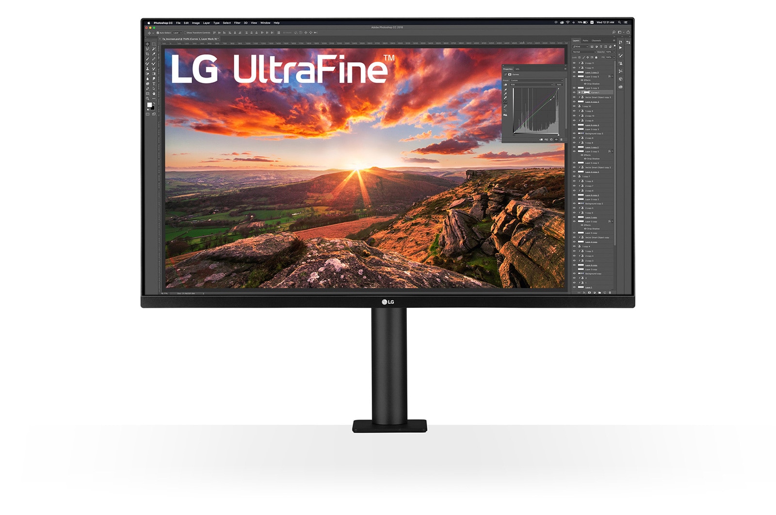 LG 31,5" UltraFine? Display Ergo 4K HDR10 monitor, 32UN880-B