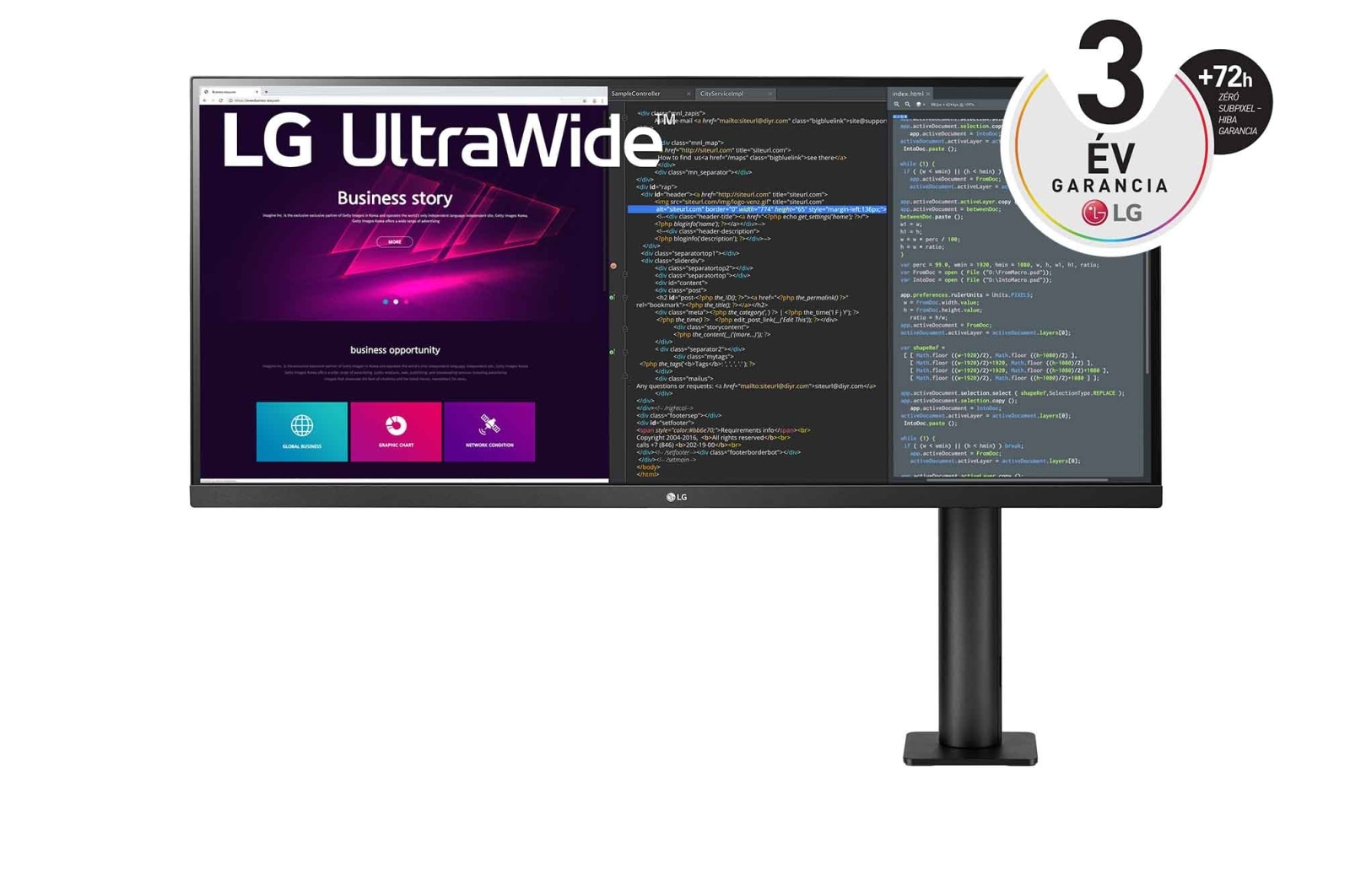 LG UltraWide? QHD IPS HDR Monitor Ergo, 34WN780-B