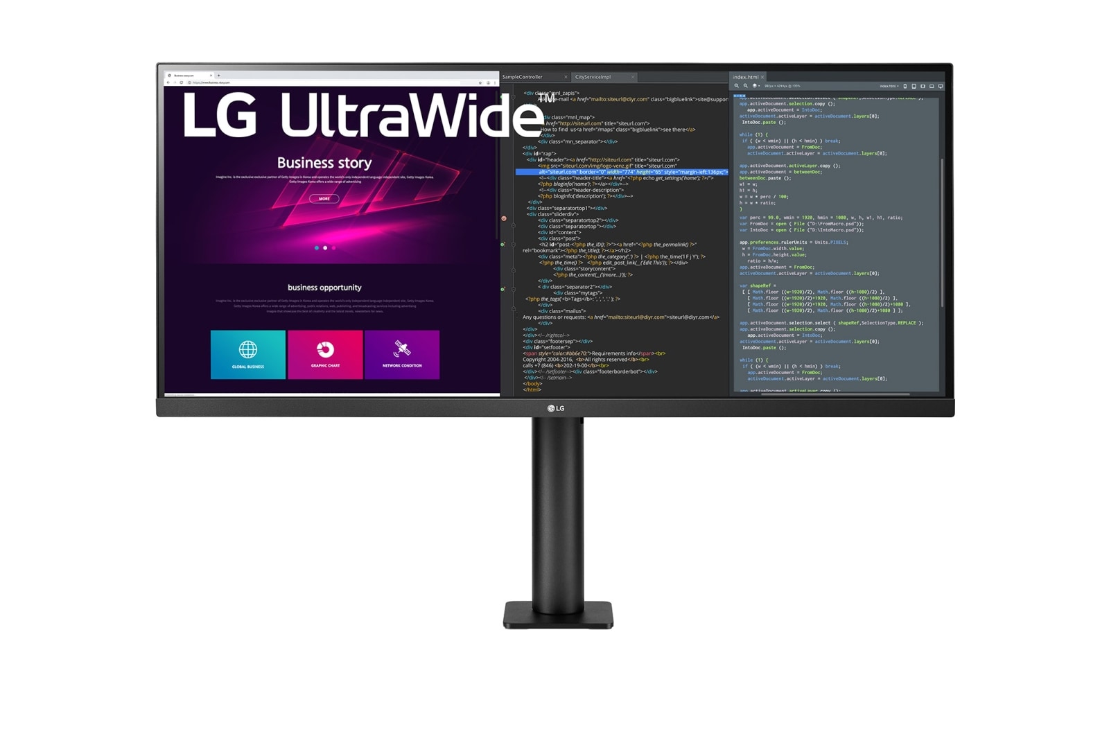 LG UltraWide? QHD IPS HDR Monitor Ergo, 34WN780-B
